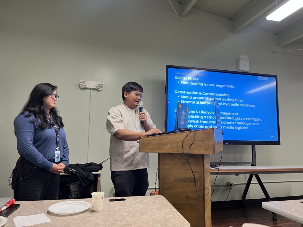 GWA engineers presenting GAC filters in Guam.
